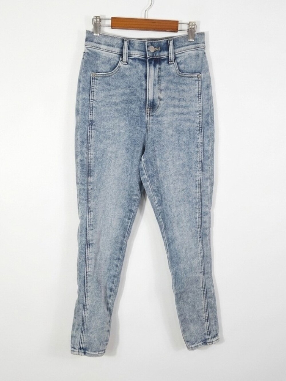 Express skinny super high rise jeans